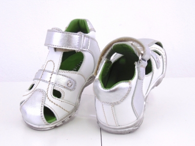 Sandale copii fete Lui.Gi, cod 6S147, seria SIMBA, alb, piele naturala