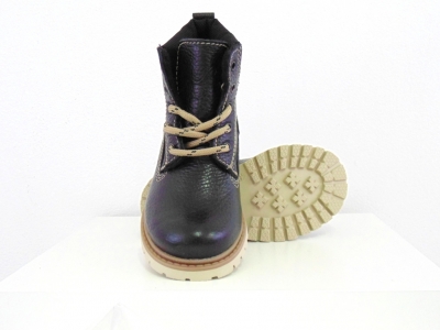 Ghete copii Lui Shoes, cod 3G1365, seria TIMMY, negru, piele naturala