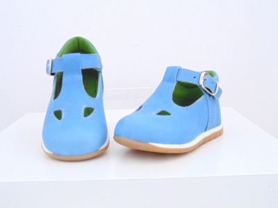 Pantofi copii Lui.Gi, cod 3P24, seria SONIA, azur, piele naturala