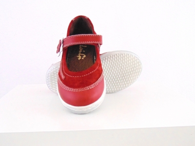 Pantofi copii fete Lui.Gi, cod 6P252, seria FLEUR, caramiziu, piele naturala