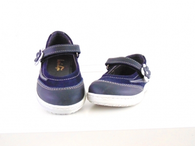 Pantofi copii fete Lui.Gi, cod 6P254, seria FLEUR, bleumarin, piele naturala