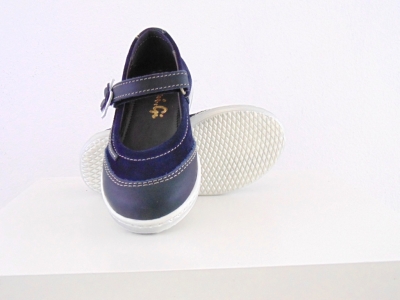 Pantofi copii fete Lui.Gi, cod 6P254, seria FLEUR, bleumarin, piele naturala