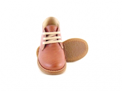 Ghete copii Lui Shoes, cod 3G1481, seria CREP, maro deschis, piele naturala
