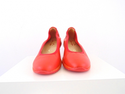 Pantofi femei Lui.Gi, cod 2P360, seria RAINBOW NEW, caramiziu, piele naturala