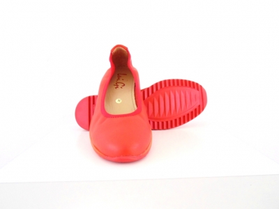 Pantofi femei Lui.Gi, cod 2P360, seria RAINBOW NEW, caramiziu, piele naturala