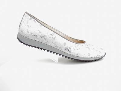 Pantofi femei Lui Shoes, cod 2P371, seria ELLA, argintiu, piele naturala