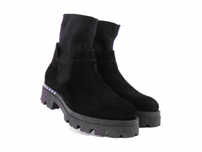 Ghete femei Lui Shoes, cod 2G766, seria VERA, negru, piele naturala