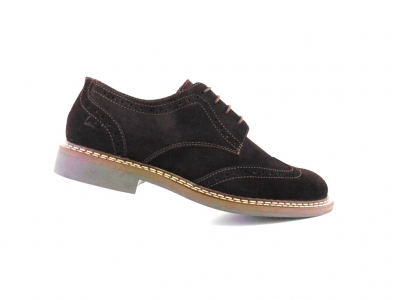 Pantofi barbati Lui Shoes, cod 1P520, seria REM, maro inchis, piele naturala