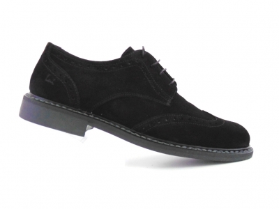 Pantofi barbati Lui Shoes, cod 1P522, seria REM, negru, piele naturala