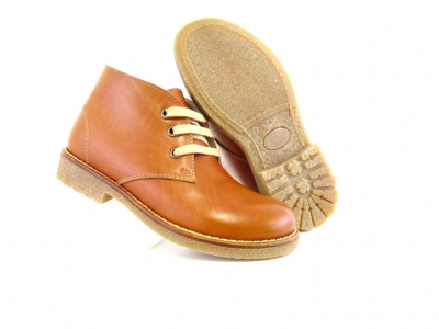 Ghete copii Lui Shoes, cod 3G1501, seria CREP, maro deschis, piele naturala