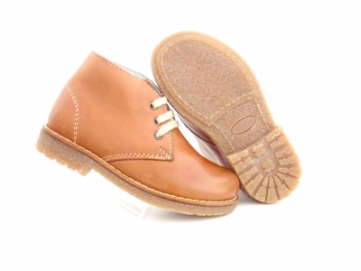 Ghete copii Lui Shoes, cod 3G1505, seria CREP, maro deschis, piele naturala