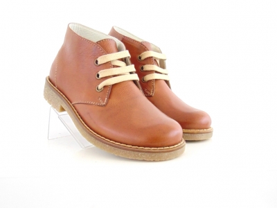 Ghete copii Lui Shoes, cod 3G1509, seria CREP, maro, piele naturala