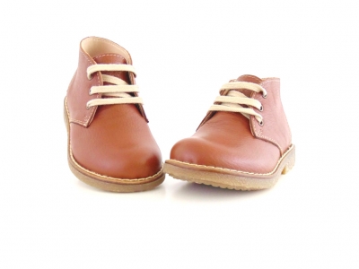 Ghete copii Lui Shoes, cod 3G1516, seria CREP, maro, piele naturala