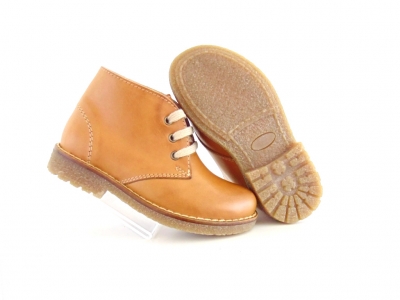 Ghete copii Lui Shoes, cod 3G1519, seria CREP, maro deschis, piele naturala