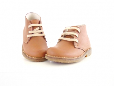 Ghete copii Lui Shoes, cod 3G1521, seria CREP, maro deschis, piele naturala