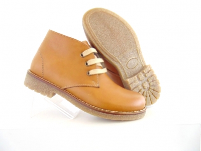 Ghete copii Lui Shoes, cod 3G1524, seria CREP, maro deschis, piele naturala