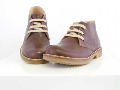 Ghete copii Lui Shoes, cod 3G1538, seria CREP, maro inchis, piele naturala