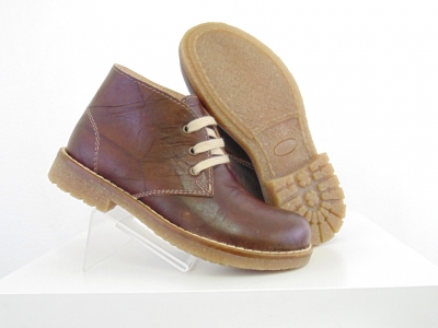 Ghete copii Lui Shoes, cod 3G1538, seria CREP, maro inchis, piele naturala