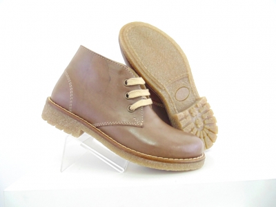 Ghete copii Lui Shoes, cod 3G1540, seria CREP, maro, piele naturala
