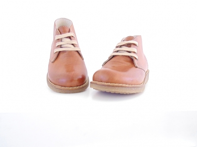 Ghete copii Lui Shoes, cod 3G1545, seria CREP, maro deschis, piele naturala
