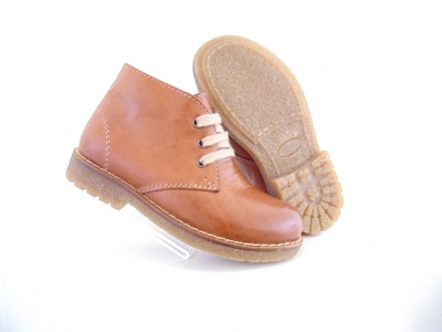 Ghete copii Lui Shoes, cod 3G1545, seria CREP, maro deschis, piele naturala