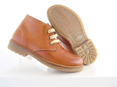 Ghete copii Lui Shoes, cod 3G1554, seria CREP, maro deschis, piele naturala