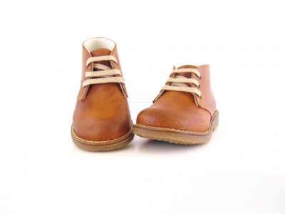 Ghete copii Lui Shoes, cod 3G1563, seria CREP, maro deschis, piele naturala