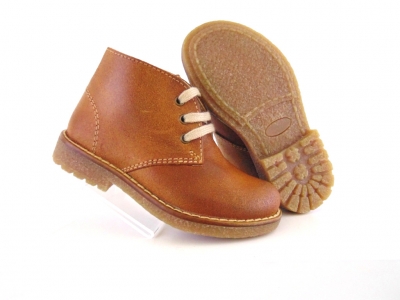 Ghete copii Lui Shoes, cod 3G1563, seria CREP, maro deschis, piele naturala