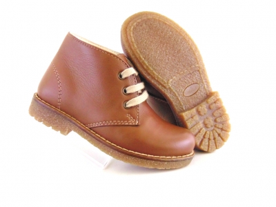 Ghete copii Lui Shoes, cod 3G1566, seria CREP, maro, piele naturala