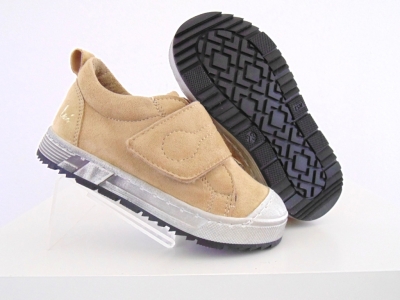 Pantofi sport copii Lui Shoes, cod 3A565, seria PUPPY, bej, piele naturala