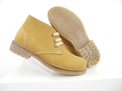 Ghete copii Lui Shoes, cod 3G1570, seria CREP, galben mustar, piele naturala