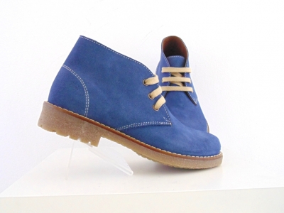 Ghete femei Lui Shoes, cod 2G821, seria CREP, albastru, piele naturala