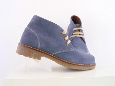 Ghete femei Lui Shoes, cod 2G822, seria CREP, steel, piele naturala