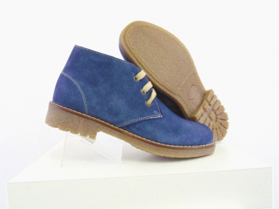 Ghete femei Lui Shoes, cod 2G828, seria CREP, albastru, piele naturala