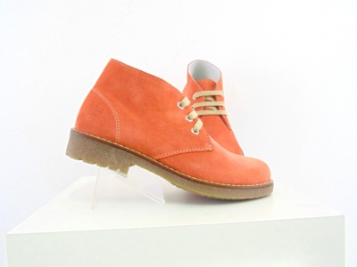 Ghete femei Lui Shoes, cod 2G829, seria CREP, piersica, piele naturala