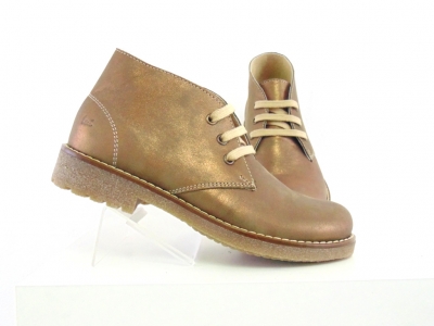 Ghete femei Lui Shoes, cod 2G831, seria CREP, bronz, piele naturala