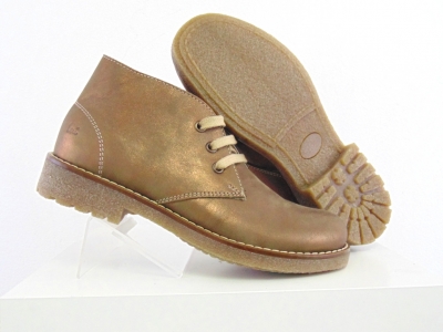 Ghete femei Lui Shoes, cod 2G831, seria CREP, bronz, piele naturala