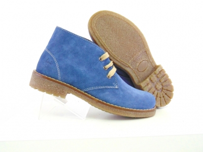 Ghete copii Lui Shoes, cod 3G1610, seria CREP, albastru, piele naturala