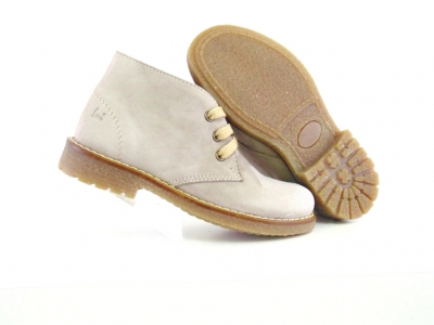 Ghete copii Lui Shoes, cod 3G1614, seria CREP, gri deschis, piele naturala