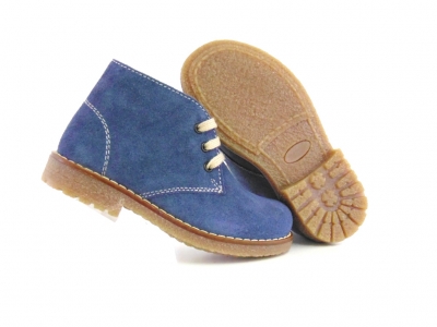 Ghete copii Lui Shoes, cod 3G1626, seria CREP, albastru, piele naturala