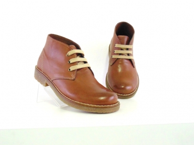 Ghete copii Lui Shoes, cod 3G1627, seria CREP, maro, piele naturala