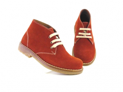 Ghete copii Lui Shoes, cod 3G1635, seria CREP, maro, piele naturala