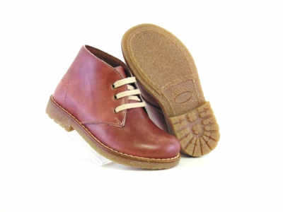 Ghete copii Lui Shoes, cod 3G1637, seria CREP, visiniu, piele naturala