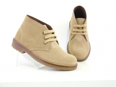 Ghete copii Lui Shoes, cod 3G1642, seria CREP, bej, piele naturala