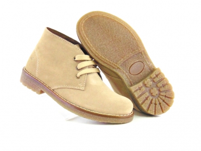 Ghete copii Lui Shoes, cod 3G1642, seria CREP, bej, piele naturala