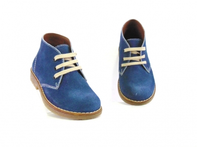 Ghete copii Lui Shoes, cod 3G1651, seria CREP, albastru, piele naturala