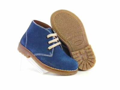 Ghete copii Lui Shoes, cod 3G1651, seria CREP, albastru, piele naturala