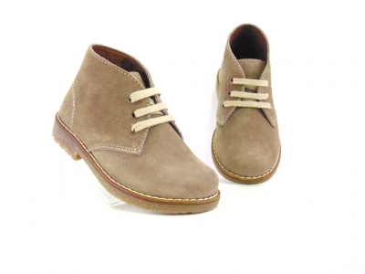 Ghete copii Lui Shoes, cod 3G1662, seria CREP, gri, piele naturala