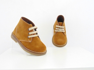 Ghete copii Lui Shoes, cod 3G1668, seria CREP, maro deschis, piele naturala