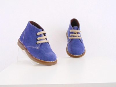 Ghete copii Lui Shoes, cod 3G1678, seria CREP, albastru, piele naturala